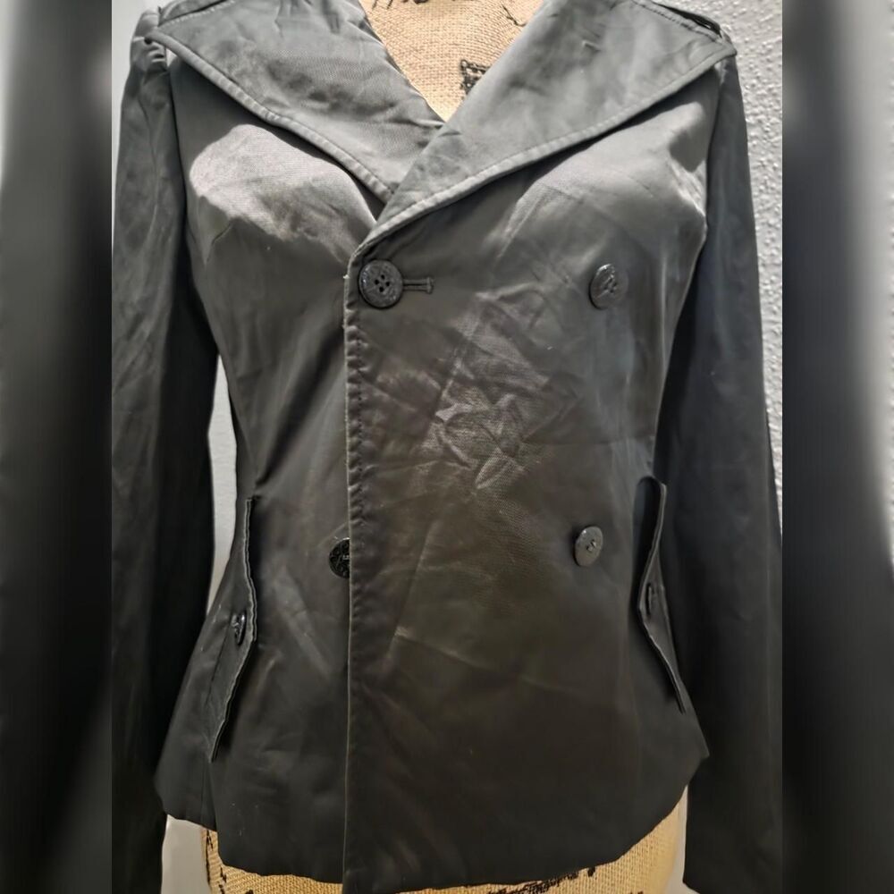 LUXURY Viola Per Donna Dark Green Jacket Coat - Picture 3 of 5